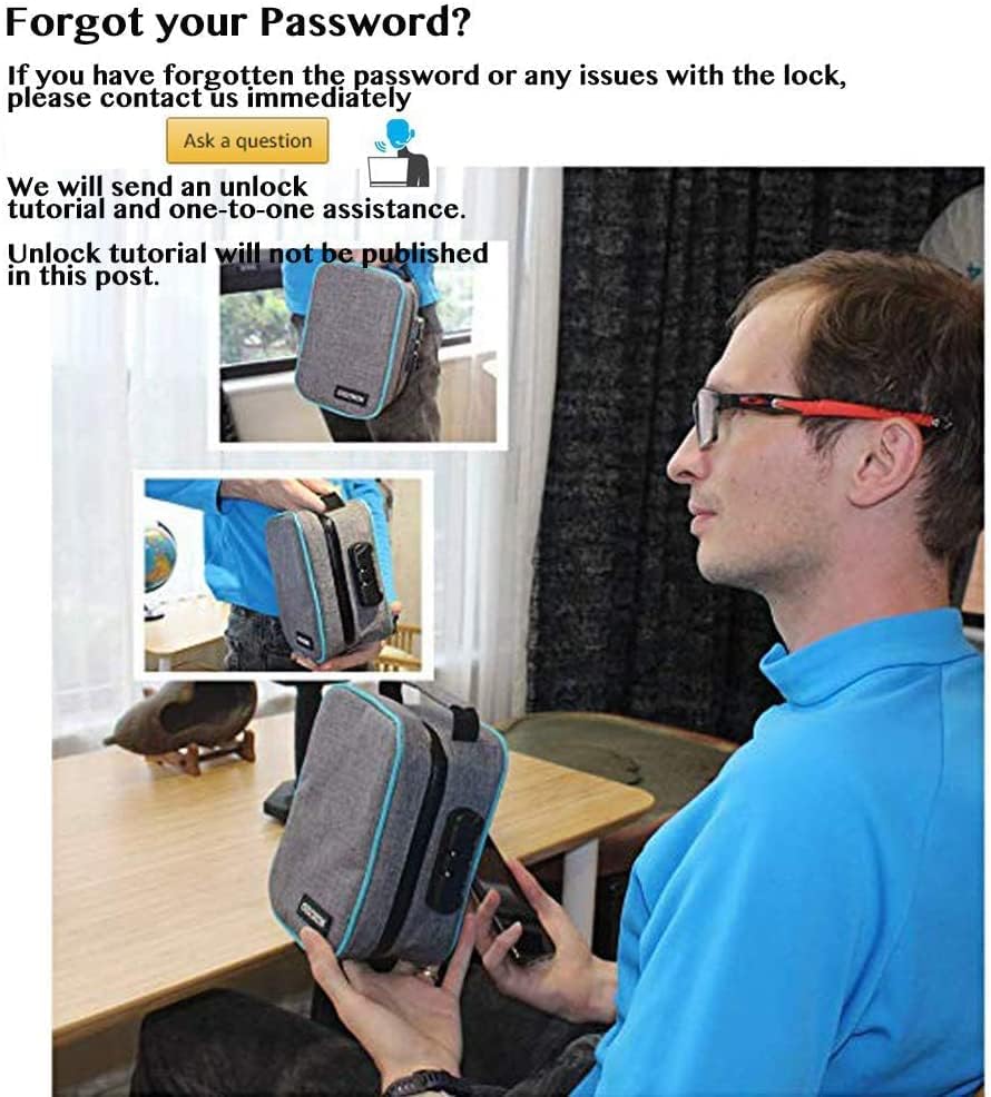 Smell Proof Bag with Combination Lock