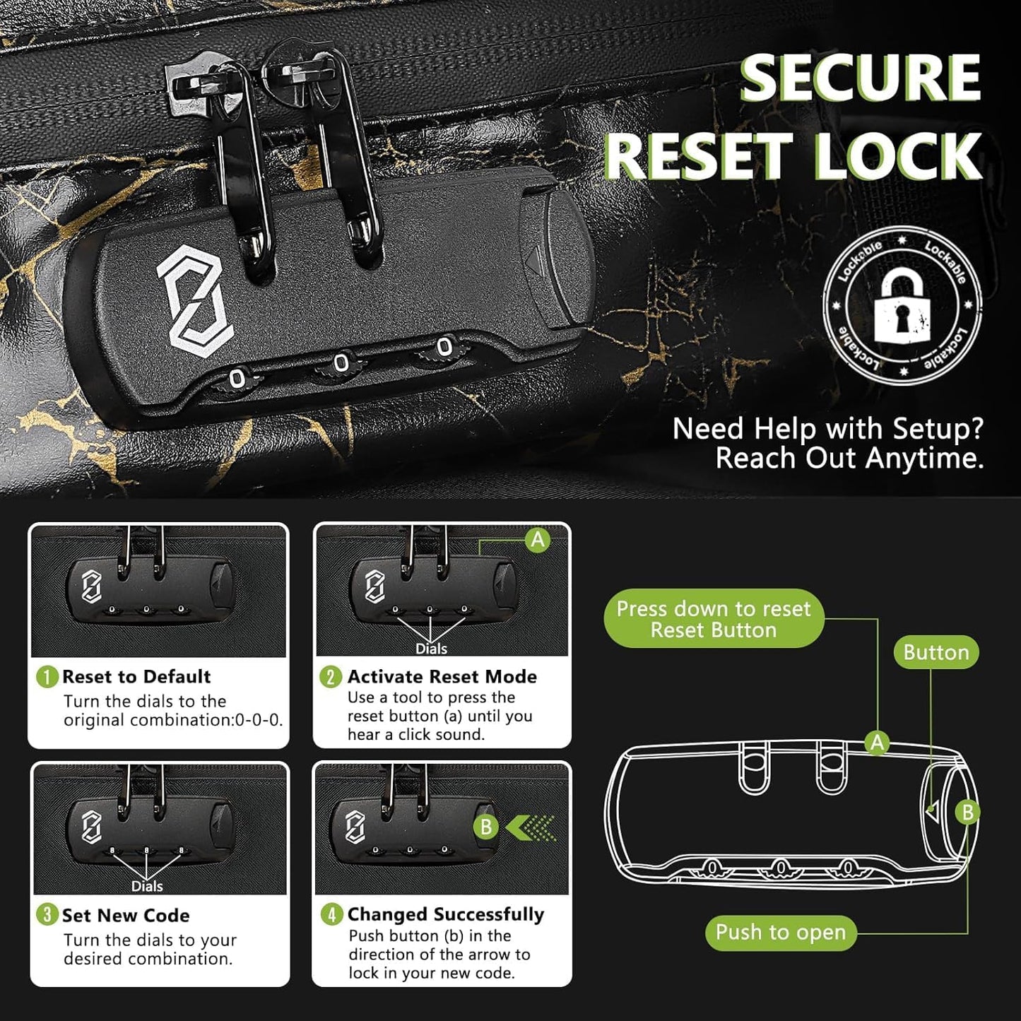 Smell Proof Bag with Combination Lock
