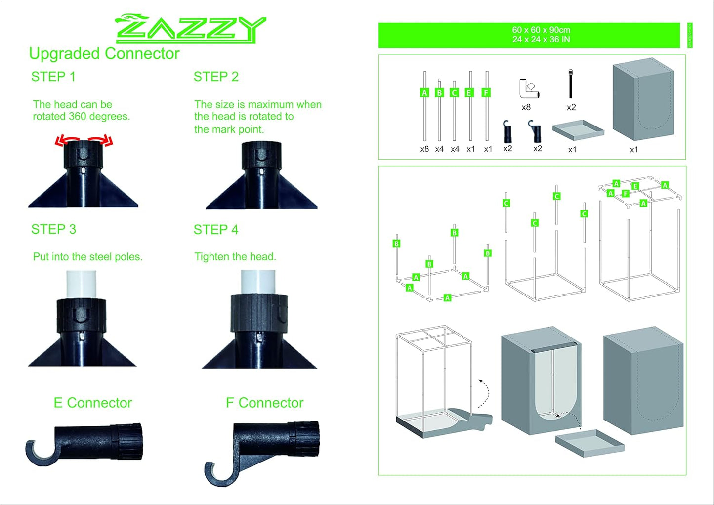 Grow Tent Reflective (black)