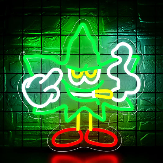 Weed Neon Sign for Wall Decor