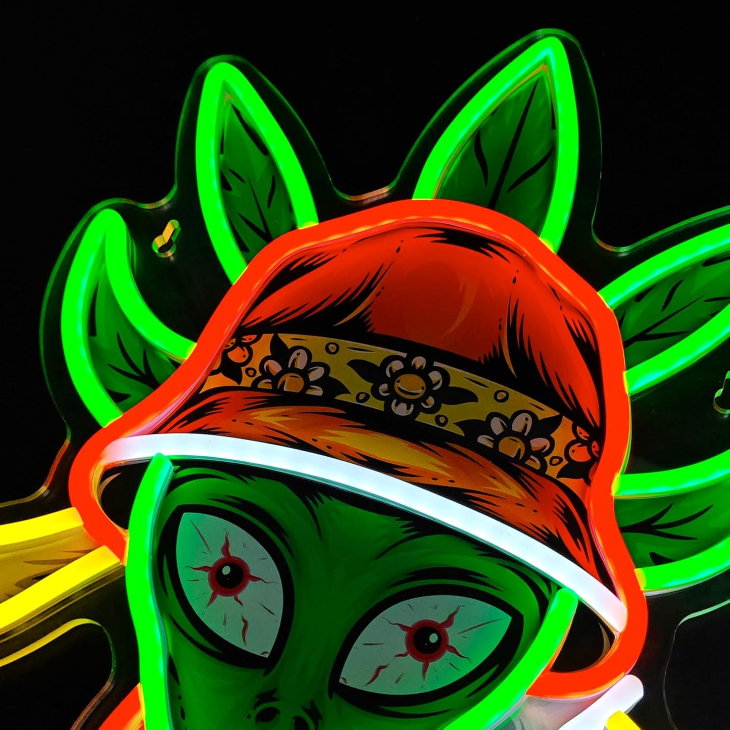 Green Alien Neon Sign Alien