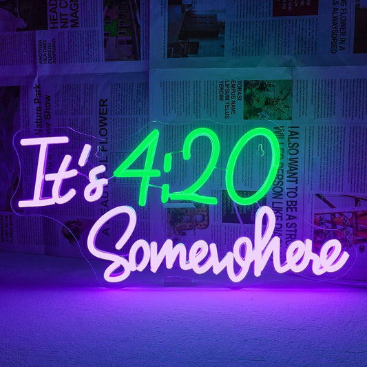 420 Neon Sign for Wall Decor