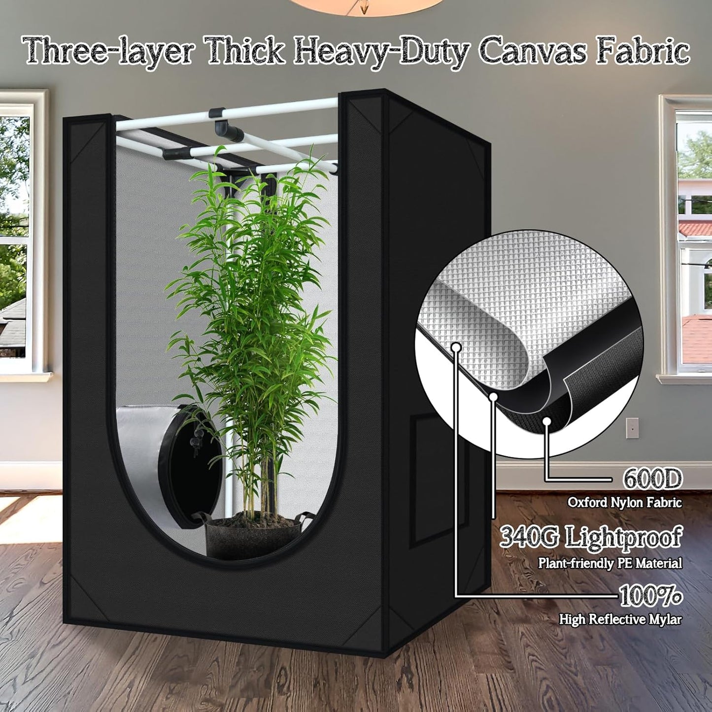 Grow Tent Reflective (black)