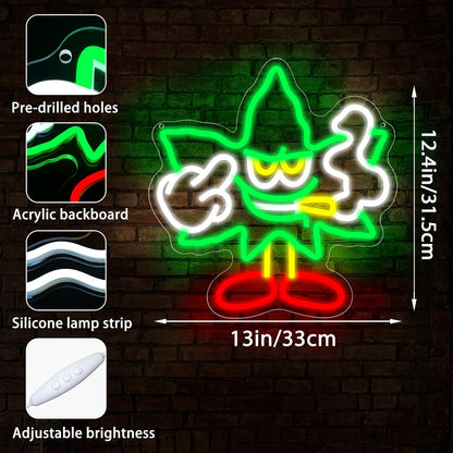 Weed Neon Sign for Wall Decor