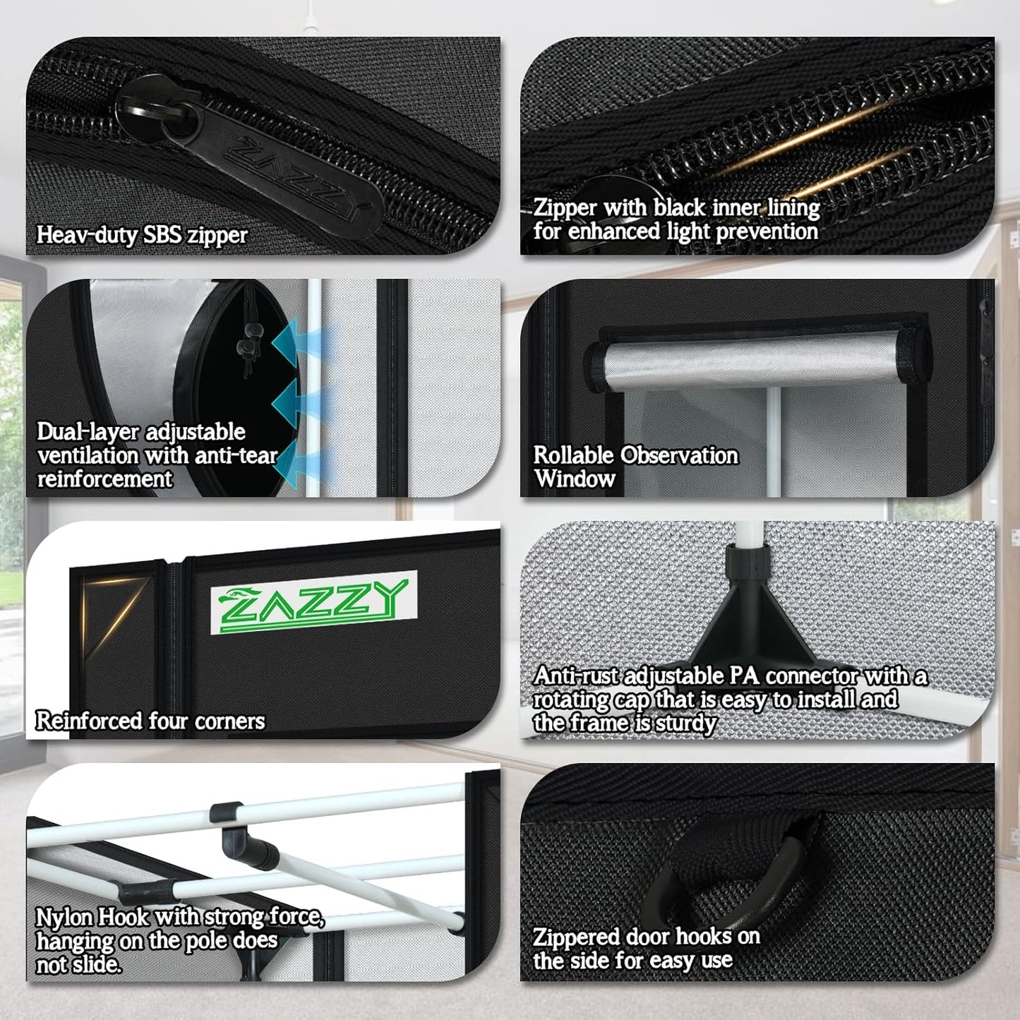 Grow Tent Reflective (black)