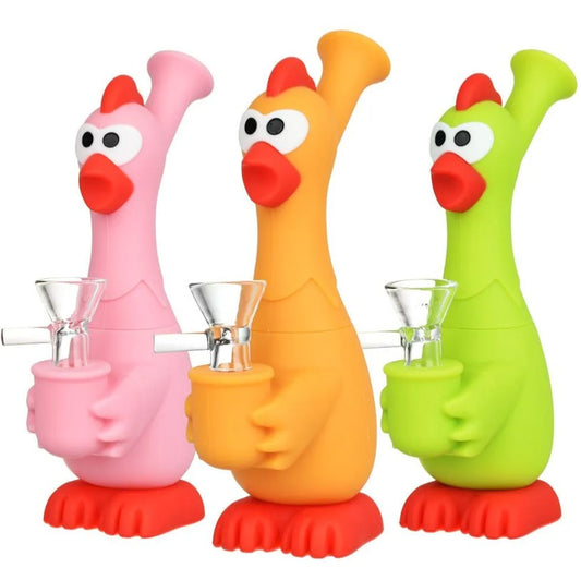 What The Cluck Silicone Water Pipe