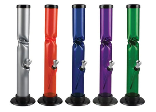 Acrylic Straight Water Pipe w/ Ice Catch
