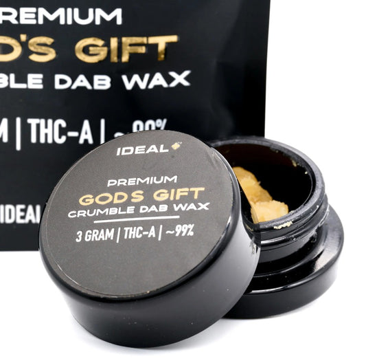 God's Gift 94.67% THCa Crumble Dab Wax 3g